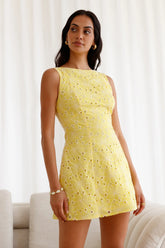Summer Sway Mini Dress Yellow